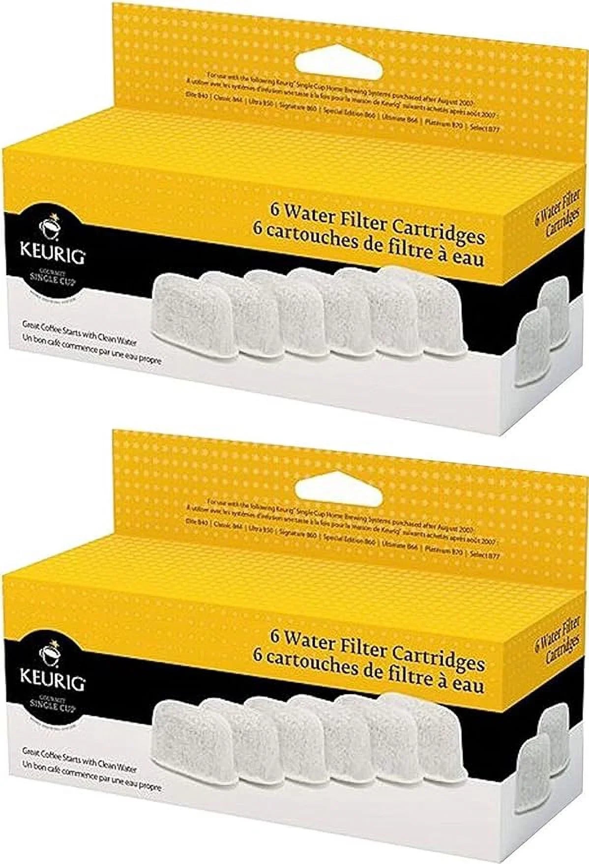 Filter filters) Cartridges (12 Water Six Keurig