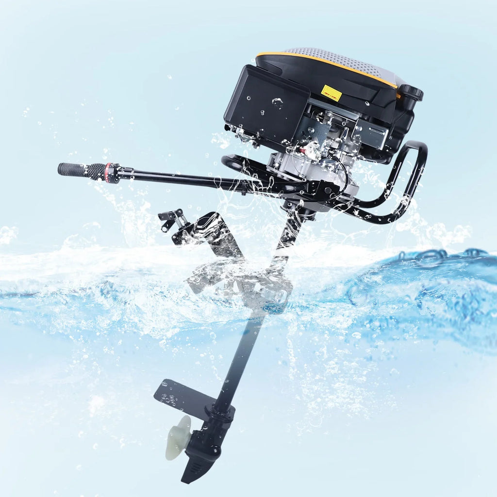 Outboard Boat Outboard Engine,225CC Heavy Air Outboard Stroke Boat 4 YIYIBYUS Duty Cooling Motor 4.3KW Propeller Motor System Engine