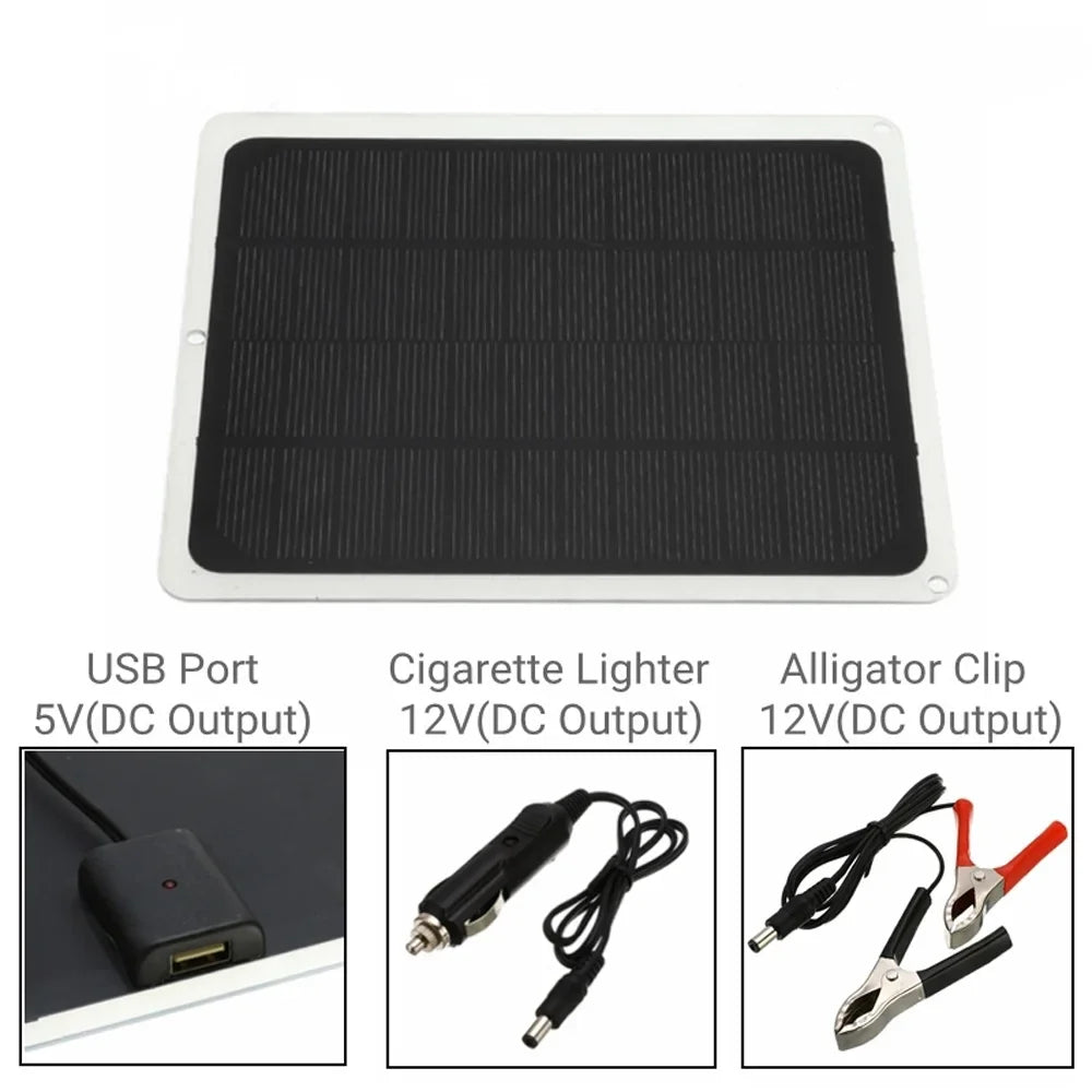 Device 20W Camping Hiking Monocrystalline for Panel Anself Portable Solar Silicon Charging
