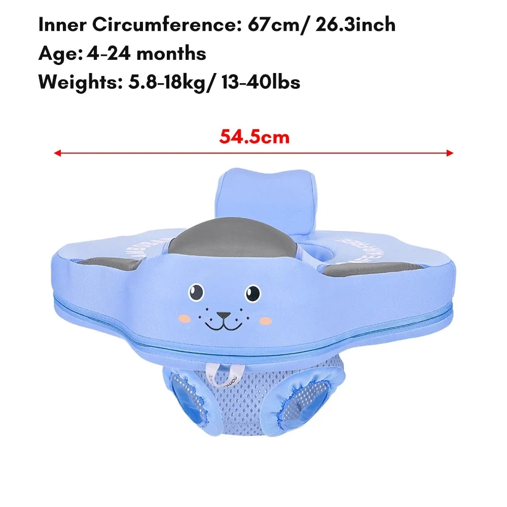 B504 Baby for Float Safety Seat Mambobaby Ring Non-Inflatable Summer Months Pool with Swimming Mambobaby 4-24 Baby Seat