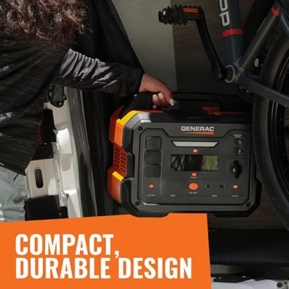 Powered Station Battery Generator 1086Wh Generac - Solar Power 1600/3200 Watts 8025 Charging Compatible Portable Panel