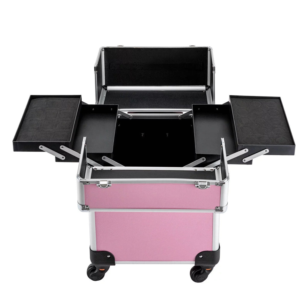 Cosmetic Rolling Professional Makeup Makeup Storage Train Organizer Trolley Case
