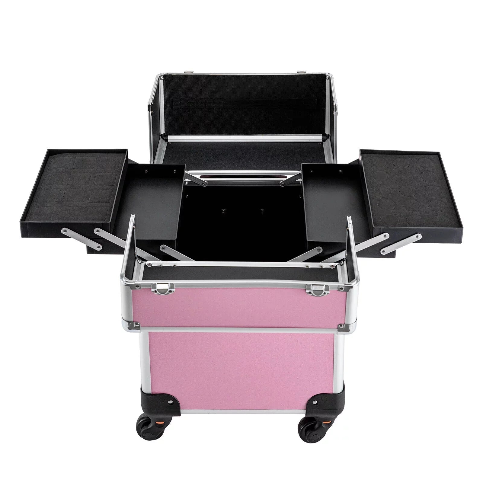 Cosmetic Rolling Professional Makeup Makeup Storage Train Organizer Trolley Case