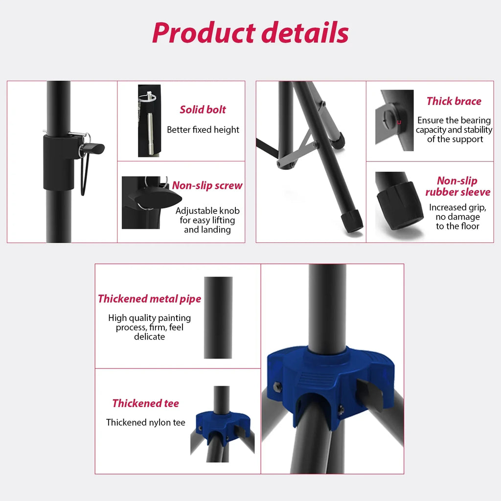 Speaker, Bracket Studio Sound Surround Heavy Duty Non Bisofice Performance Stand Speaker Stand slip Tripod for with Adjustable Height for Base,