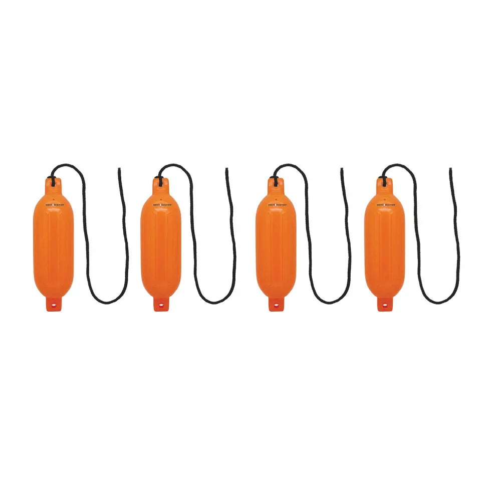 Max - Inflatable BoatTector Fender 3006.7626 4-Pack x 4.5" Extreme 16", Neon Orange Value