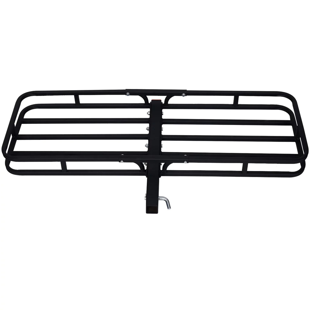Mount Capacity, Cargo Rear Vans, RV's, - Rack Load Cargo Carrier, 2" Luggage Rack Steel SUV's, Hitch Basket Cars for Trucks, Black Receiver 500-lb with Hitch