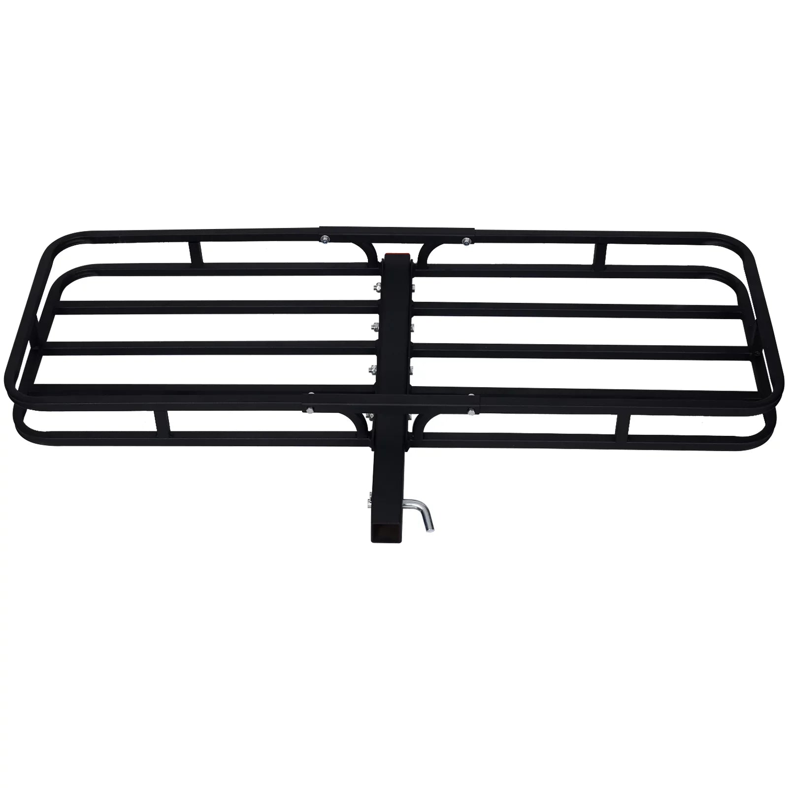 Mount Capacity, Cargo Rear Vans, RV's, - Rack Load Cargo Carrier, 2" Luggage Rack Steel SUV's, Hitch Basket Cars for Trucks, Black Receiver 500-lb with Hitch