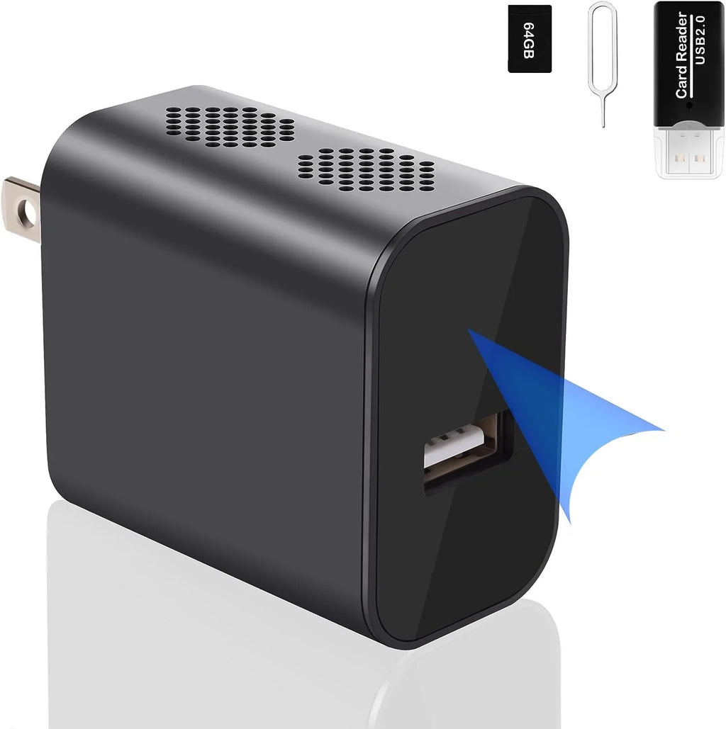 Cam 64GB Vision Night Motion Detection,Nanny Home 1080P with Camera Camera and Portable