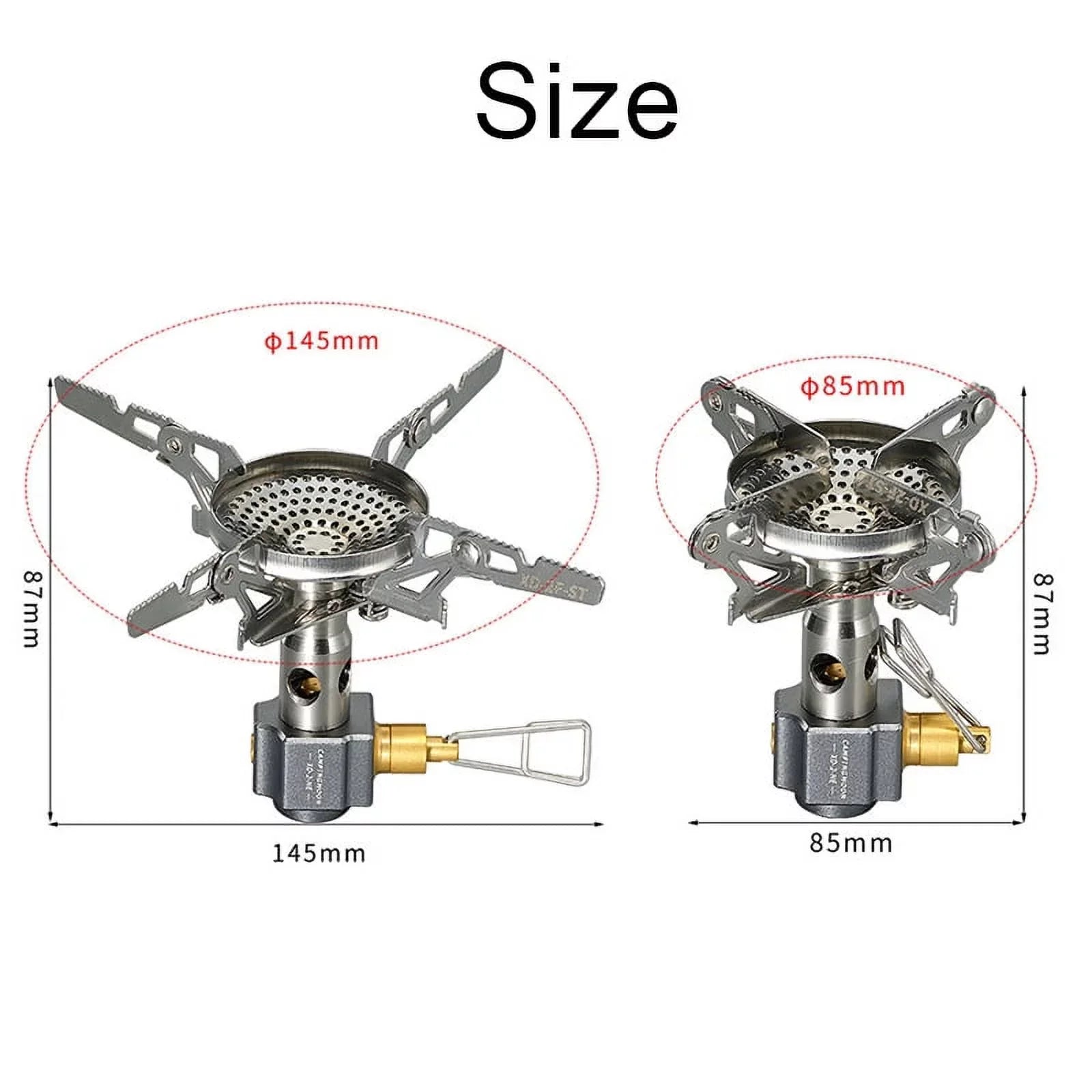 Backpacking Cooking 3300W Stove for Easy Quick Camping on and Go CAMPINGMOON High Stove Efficiency