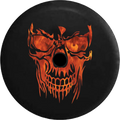 33 JL Camera Hell Wrangler Backup Fire Spare Real Inch RV 2018 Skull Face Back 2019 Jeep Tire Cover and Flaming for