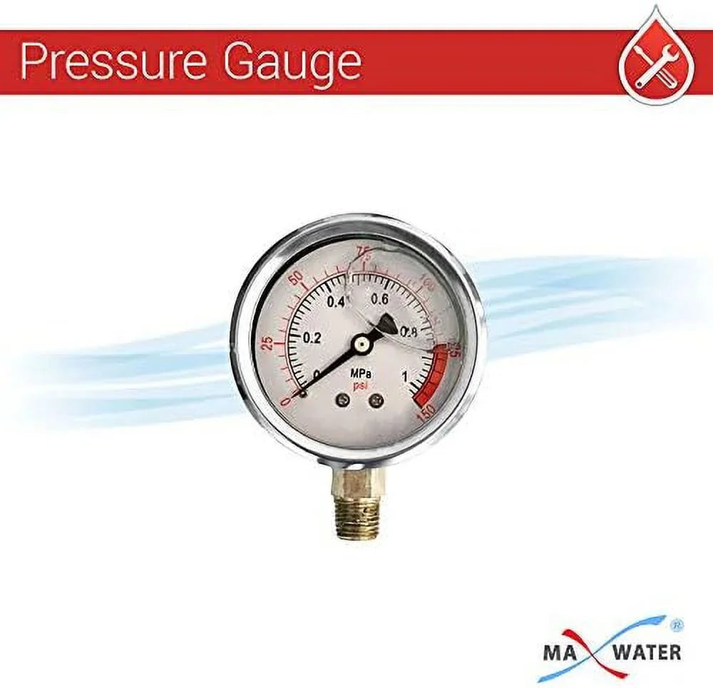 Release, Clear BB 10" 1" W/Pressure NPT Pressure Gauges, 2 Filter Wrench System 2 Housing Pack Brackets House Ports Whole 2 Brass