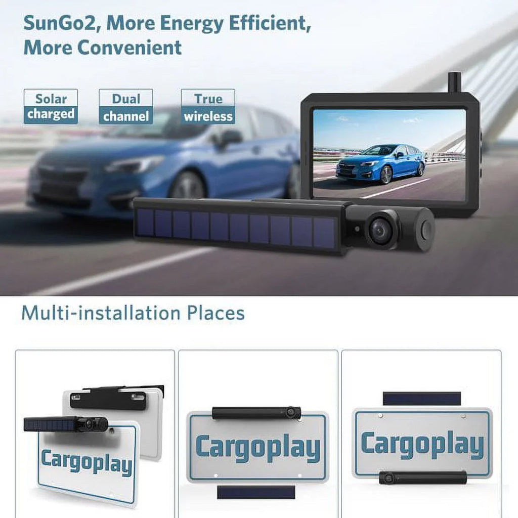 Wireless Rear Solar View Reverse Trailer Cameras Camera Camera HD Supports Assistance Backup 2