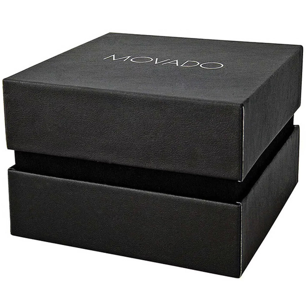 Quartz Mens Movado Strap Gunmetal Watch Dial Forest Green Leather Bold (3600570)