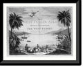 Print, the ships two sailor Natives harbor], with Framed beach and and in showing large British on [A West scene the a in Indies Historic 17-7/8" 21-7/8" casks, the x three