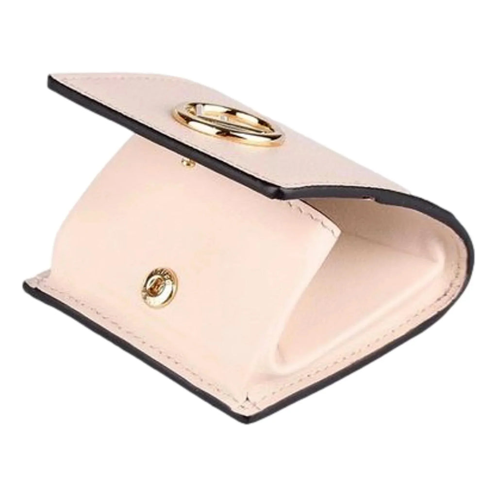 Logo Fendi Calf Coin F Case Leather 8M0459 Pink Leather Poudre
