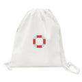 Drawstring Summer Bag Mesh Pixel Sail Canvas Backpack Shopping Reusable Life