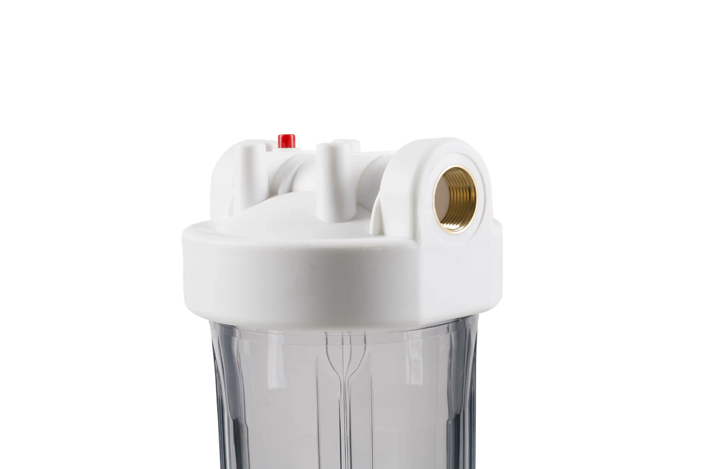 & House w/Pleated Clear 20" Filters Two Big Whole Sediment Blue Carbon Water Transparent Filter Blue Housings