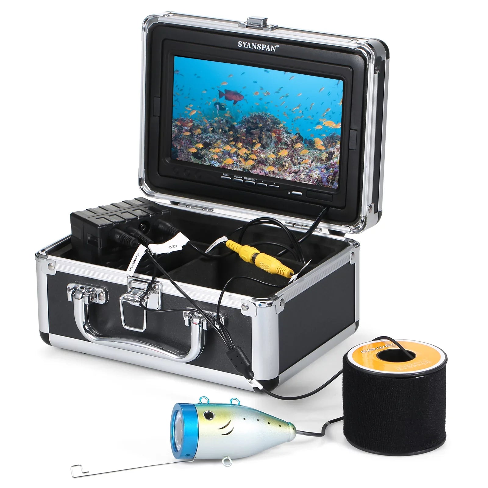 Cable 12LEDs Camera Underwater Boat Fish 7Inch/9Inch Fishing 15M/30M/50M Waterproof IP68 Ice Finder moobody Lake Fishing for LCD Sea with Display