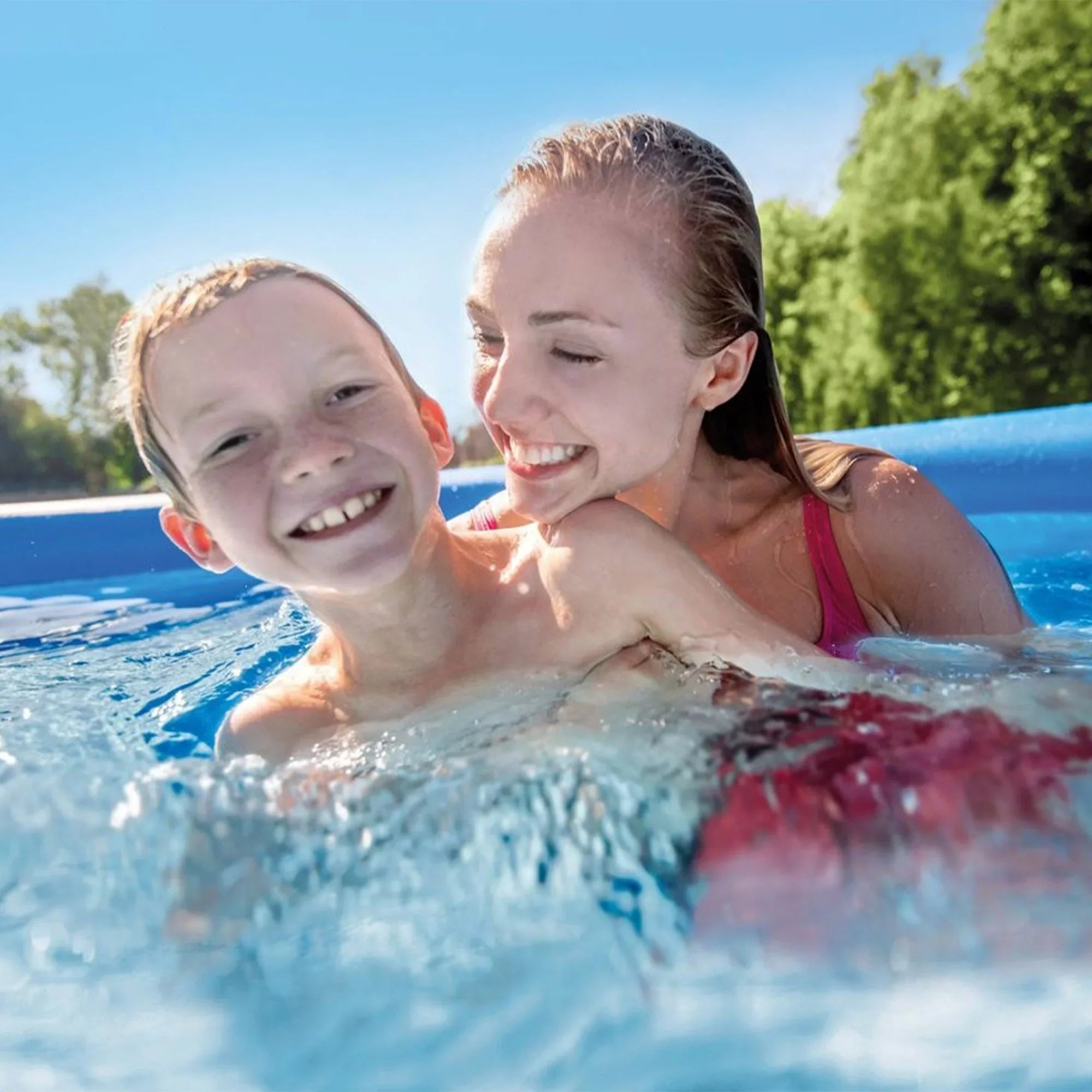 Inflatable Pack) Intex (6 Pool with x Set 48" Filter Cartridges Outdoor 18'