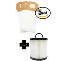 Dust & - Cup Eureka Eureka Bag Filter Compatible Vacuum Filter Replacement & 15 AS1001AX DCF-21 AS 1 Bags AirSpeed Gold Vacuum