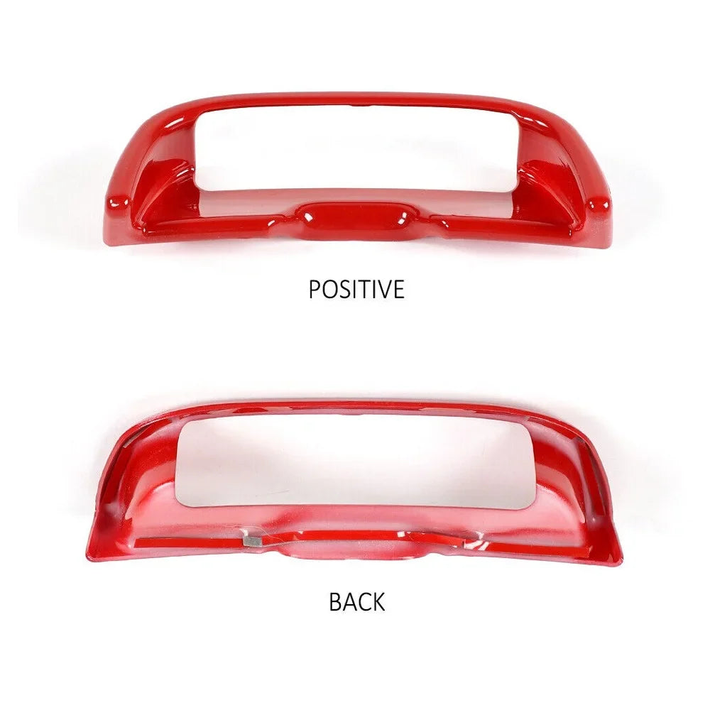 Red m 2pcs Center Button Trim Armrest ABS Teledu , Console