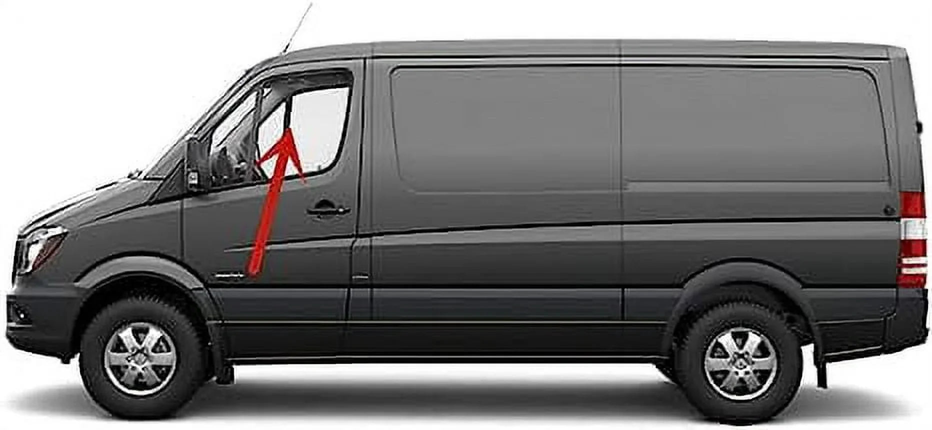 Left Driver Mercedes Sprinter with Models 2009-2018 Van Glass Window Benz Door Compatible Front Door