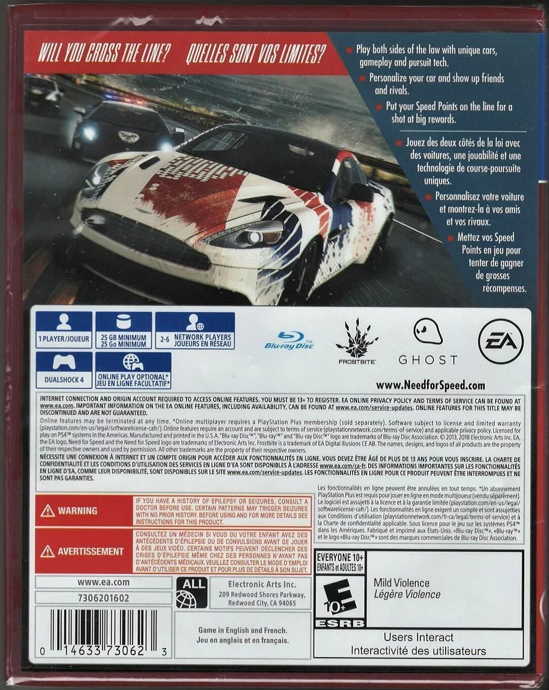 For (Playstation US Need (Brand Rivals Factory Sealed New Speed: Hits) Versi-014633730623 PS4