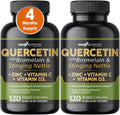 Quercetin Quercetin - - Nettle Gluten-Free, C Vegan) - Quercetin + 4 Vitamin Quercetin Zinc 240 Quercetin Bromelain - Month - Veggie D3 Zinc and - with Caps 500mg Supply Vitamin with (Non-GMO,