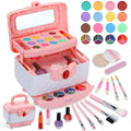 Kit Non-Toxic Washable Little Gift Kids 42 & 3-12 Girl Makeup Makeup Set, Set for Cosmetic, (Pink) & Christmas Pcs Toys Birthday Safe Girl Real Old Year for Kids Toddler Frozen Girl Makeup