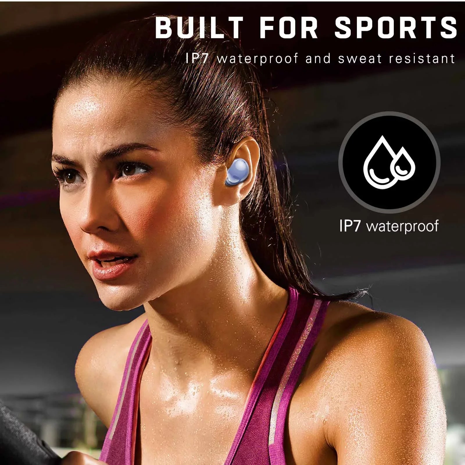 True HD Amethyst Isolation, Purple UrbanX Case, Version) 2 Buds Quality Earbuds Pro Bluetooth (US Resistant Street for Sound, - Charging Infinix Water Noise Wireless, Smart