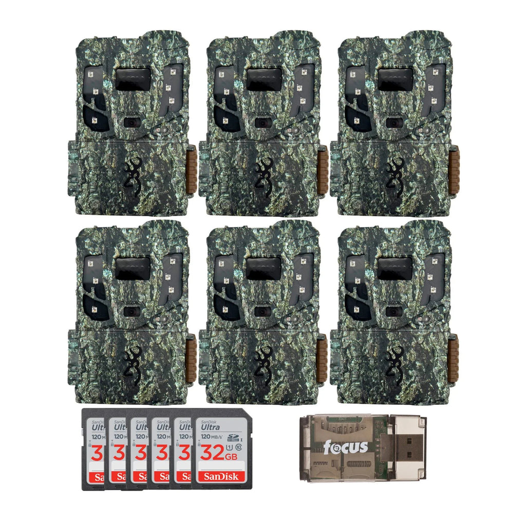 and Scout Extreme Cellular Pro 6PK Browning Max HD Trail with Camera SD Reader