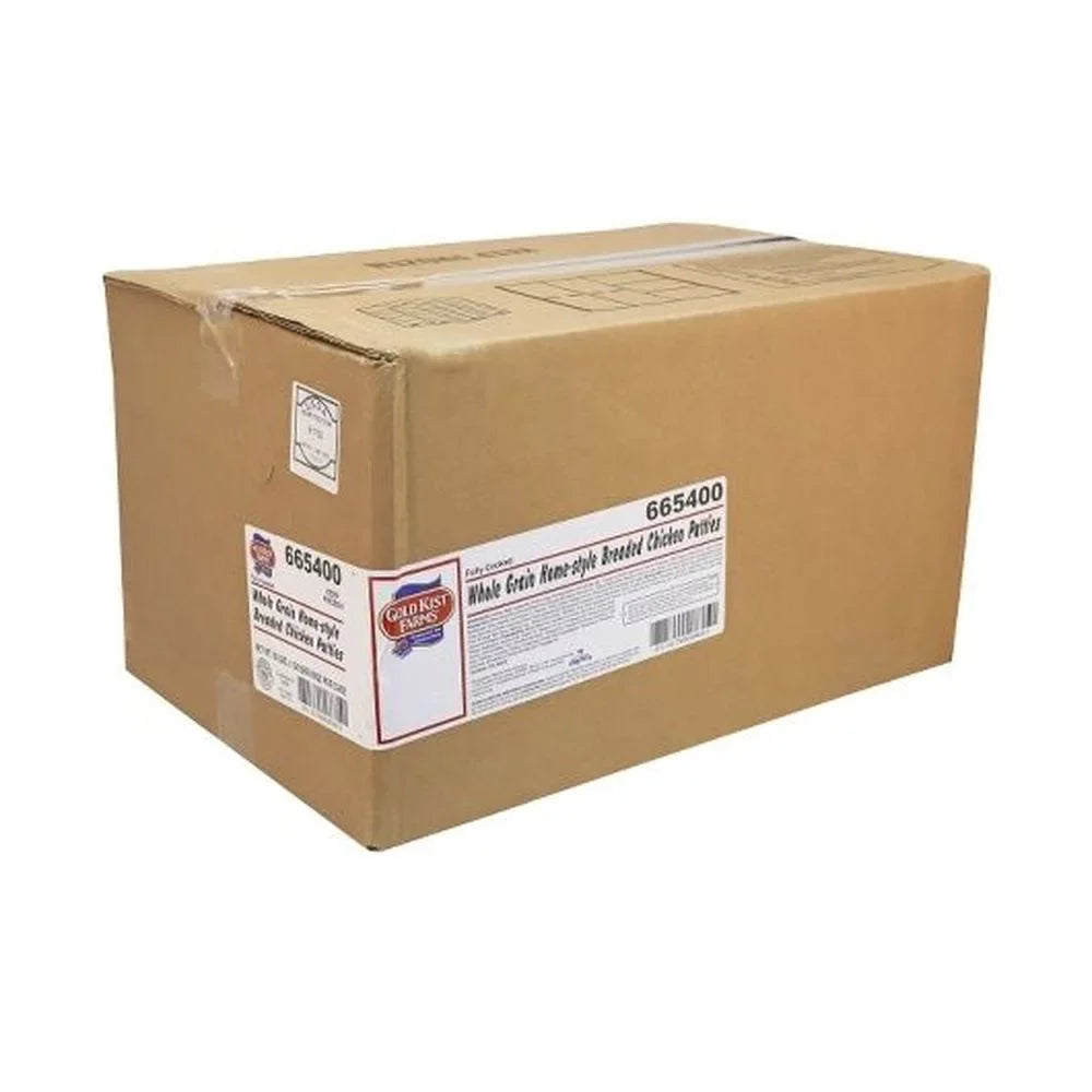 Breaded Grain Gold Cooked Homestyle -- case 5 Patty, Kist Whole per Pound 6 Fully Chicken
