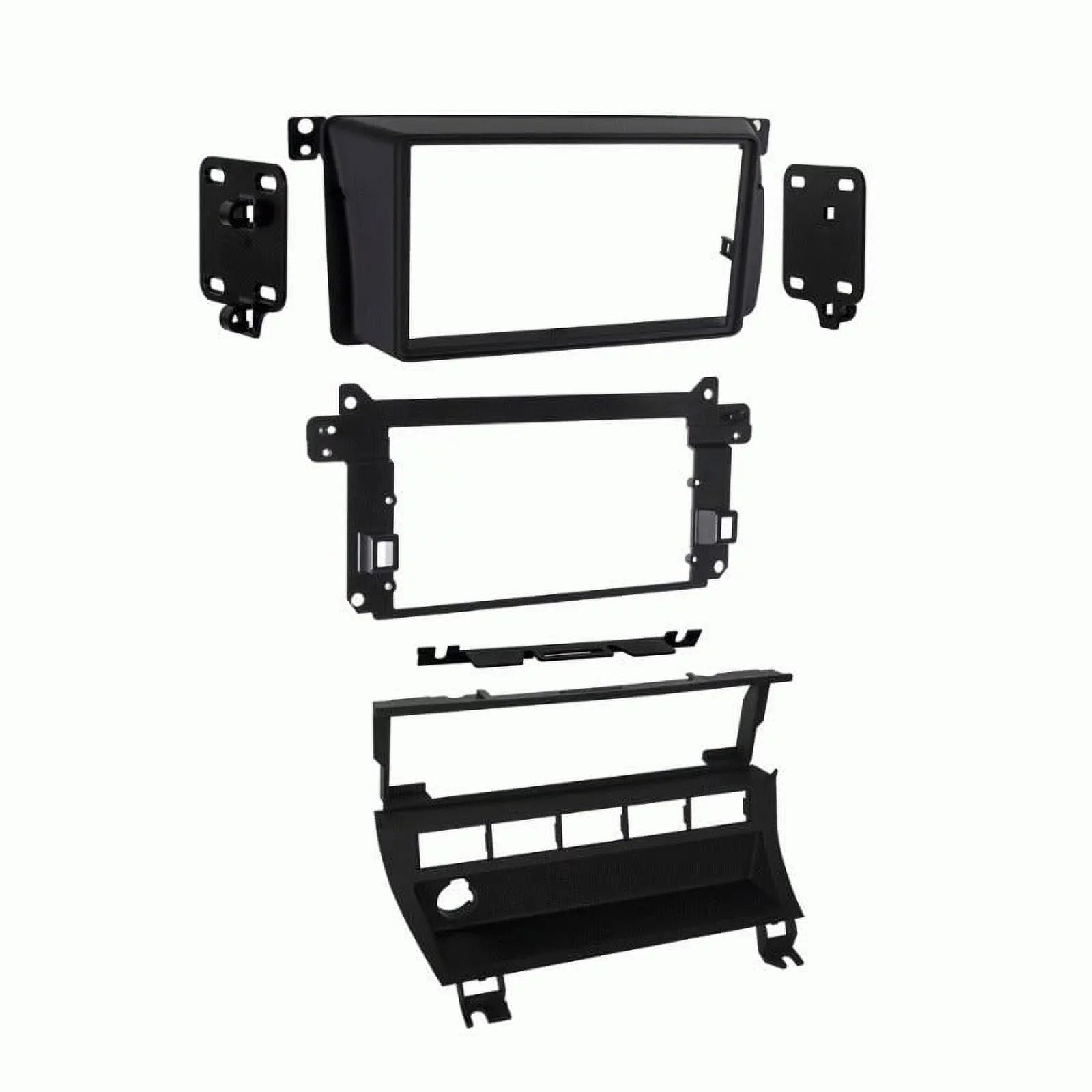 Panel Dash Metra with Adapter Kit 40-VW10 Vehicle BMW Installation 99-06 Antenna Double 3-Series and with 95-9310B Metra Harness 70-8590 Metra 5-Switch DIN Wiring