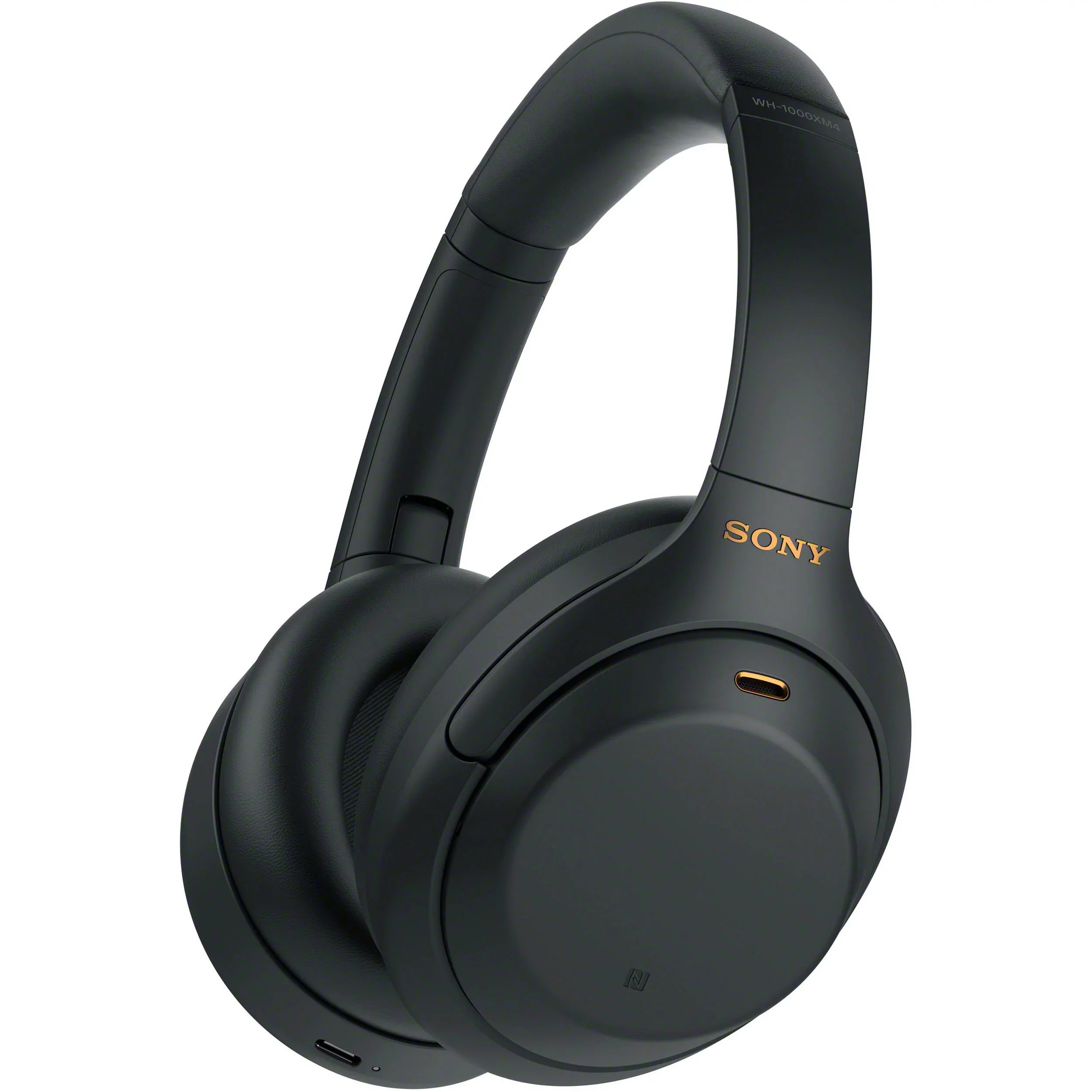 Connection Case Includes: for Plug & Carry Adapter Cable, In-Flight Microfiber Type-C (Black) Wireless Cloth - Sony USB Use, Headphones Compact Over-Ear Noise-Canceling WH-1000XM4 Cable, Cleaning