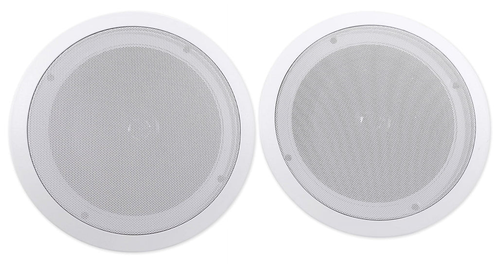 Speakers+4-Zone 8" (8) System Ceiling Receiver w/ Rockville Home Speaker 4-Room