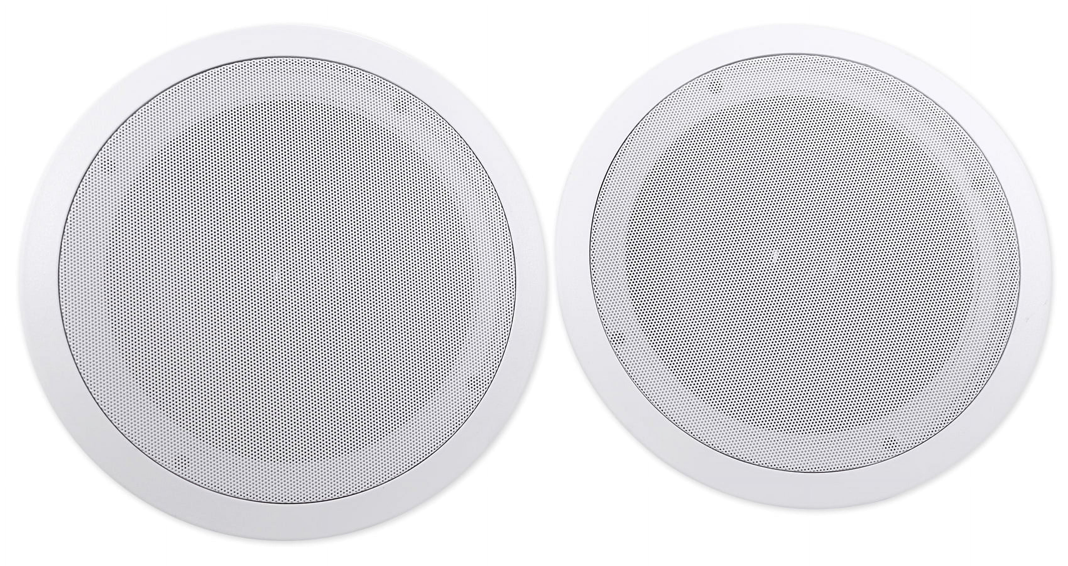 Speakers+4-Zone 8" (8) System Ceiling Receiver w/ Rockville Home Speaker 4-Room