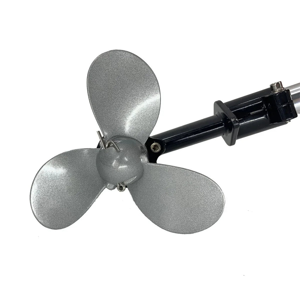 with Motor NICCOO Air System Motor 4HP Mounted Motor 2-Stroke Electric 63CC Transom Cooling Outboard Trolling