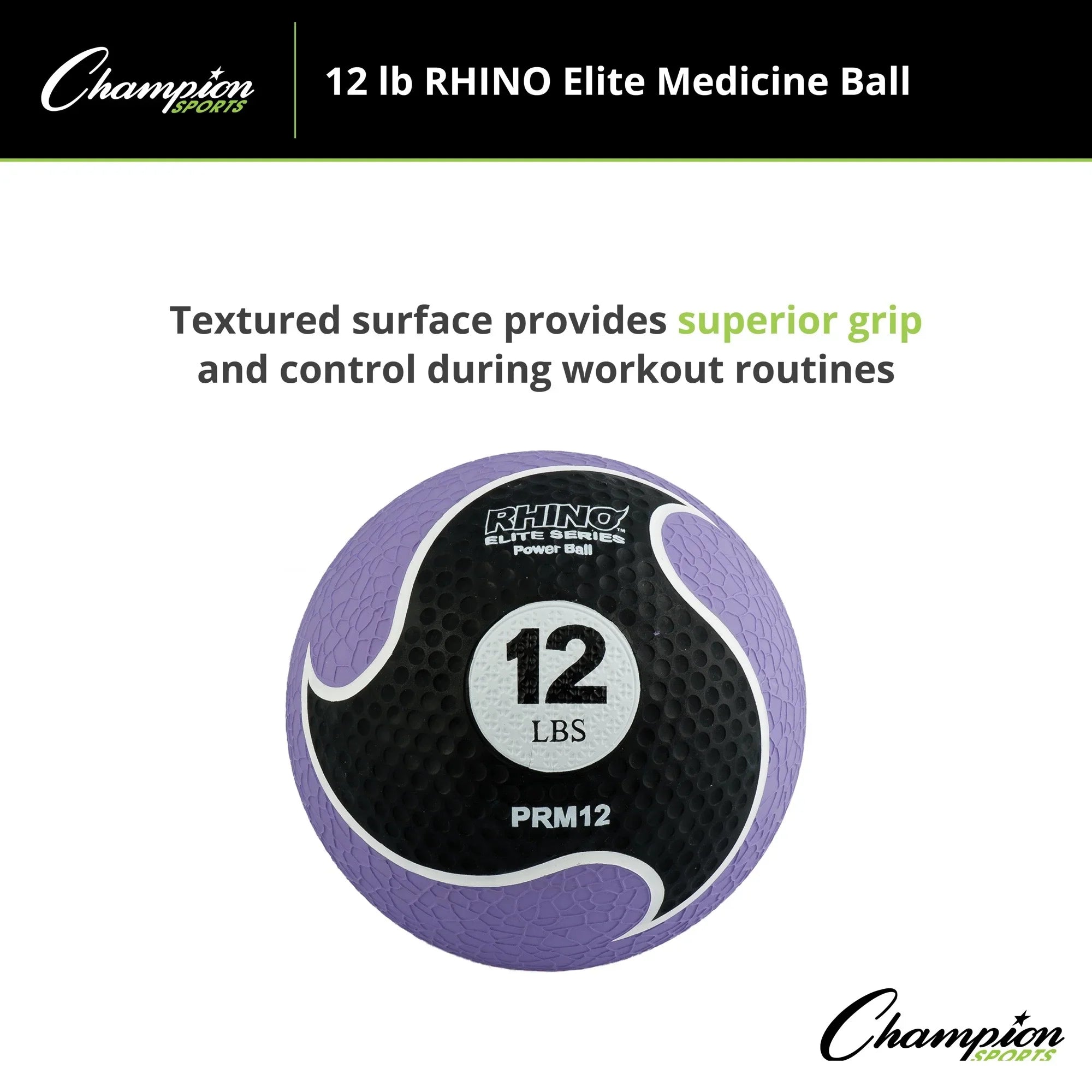 Champion 12lb Ball Rhino® Medicine Elite Sports
