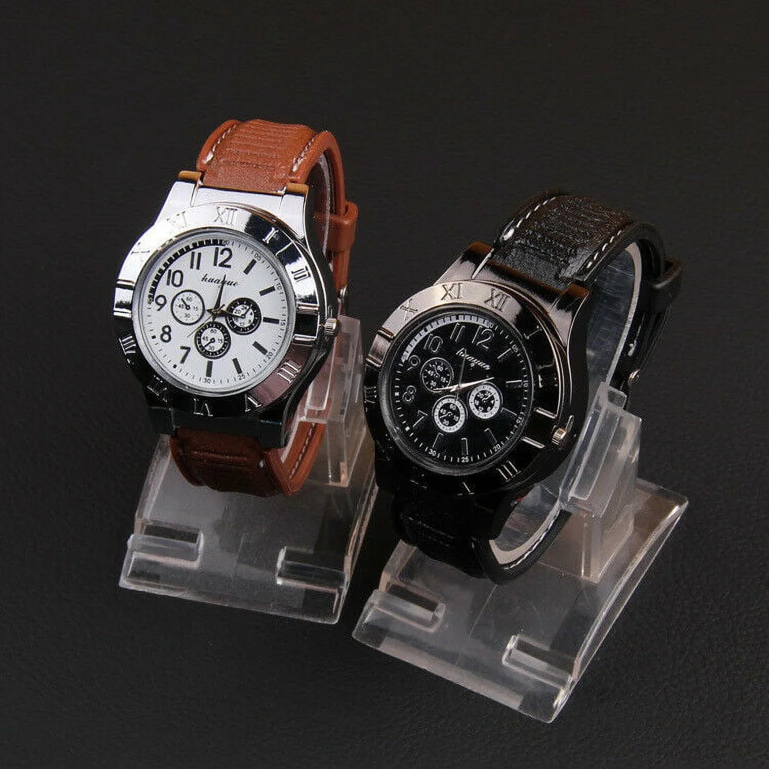 Outdoor Rechargeable Rubber Lighter USB Watch Strap Men's Windproof USB Gift Flameless Watch