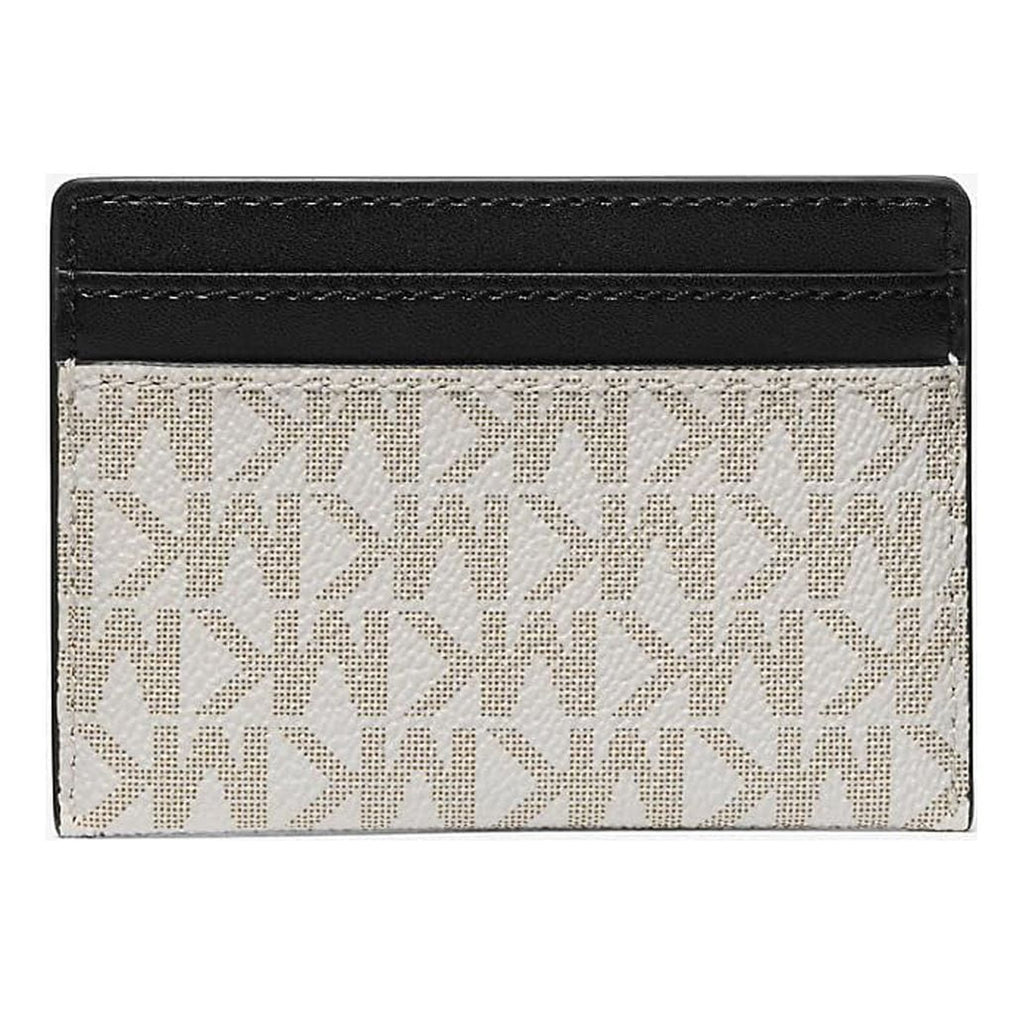 Card Michael Vanilla/Black Large Holder Leather - Kors Reed
