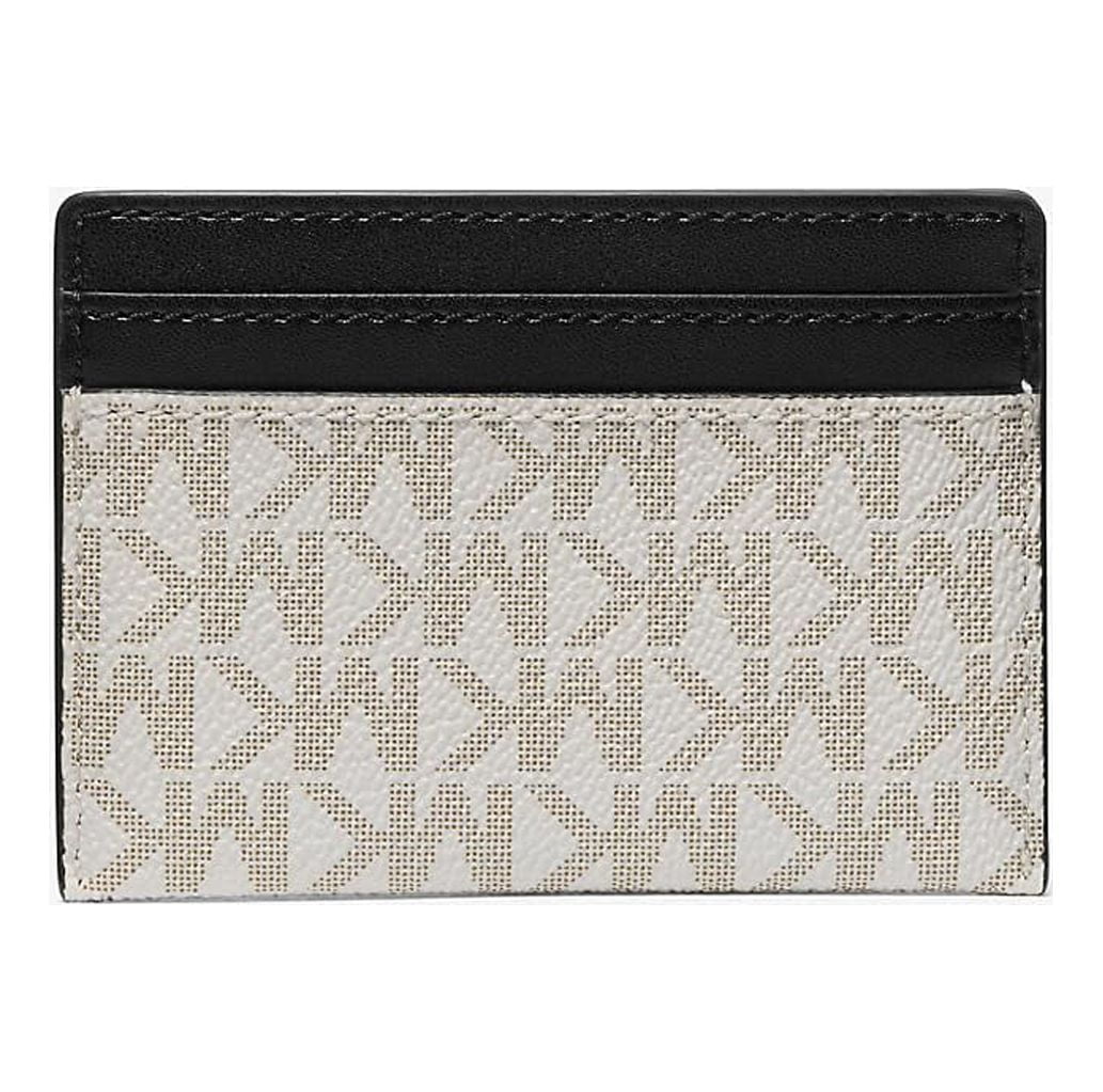 Card Michael Vanilla/Black Large Holder Leather - Kors Reed