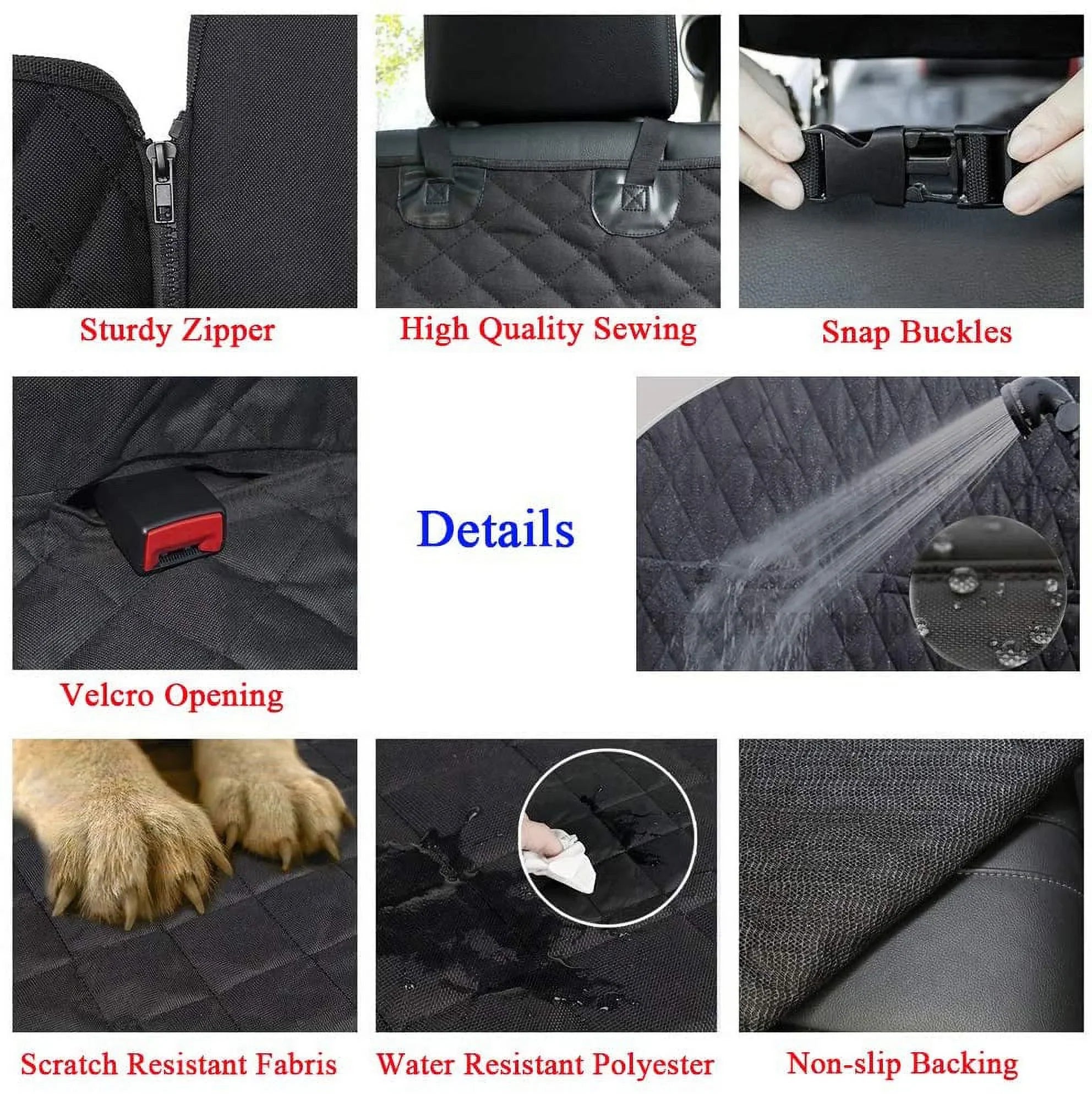 Protection Window, Back Cover for Mesh & Scratchproof Dogs Seat Hammock Car Cars Covers Cover Seat, Trucks Waterproof Car Dog Dog Dog SUVs with