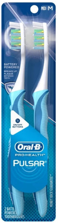 Pulsar Colors ea of Medium Pro-Health (Pack Oral-B Value 2) Toothbrushes, Pack, May 2 Vary,