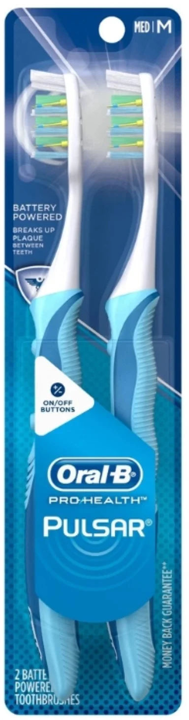 Pulsar Colors ea of Medium Pro-Health (Pack Oral-B Value 2) Toothbrushes, Pack, May 2 Vary,