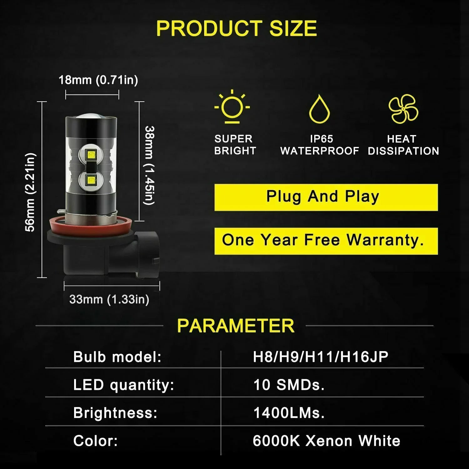 Mazda SKN D4S Bulbs Fog Lights 2018 for HID 4pcs Headlight CX-5 Led H11 H8