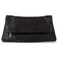 Metal Mesh Fold-Over Clutch