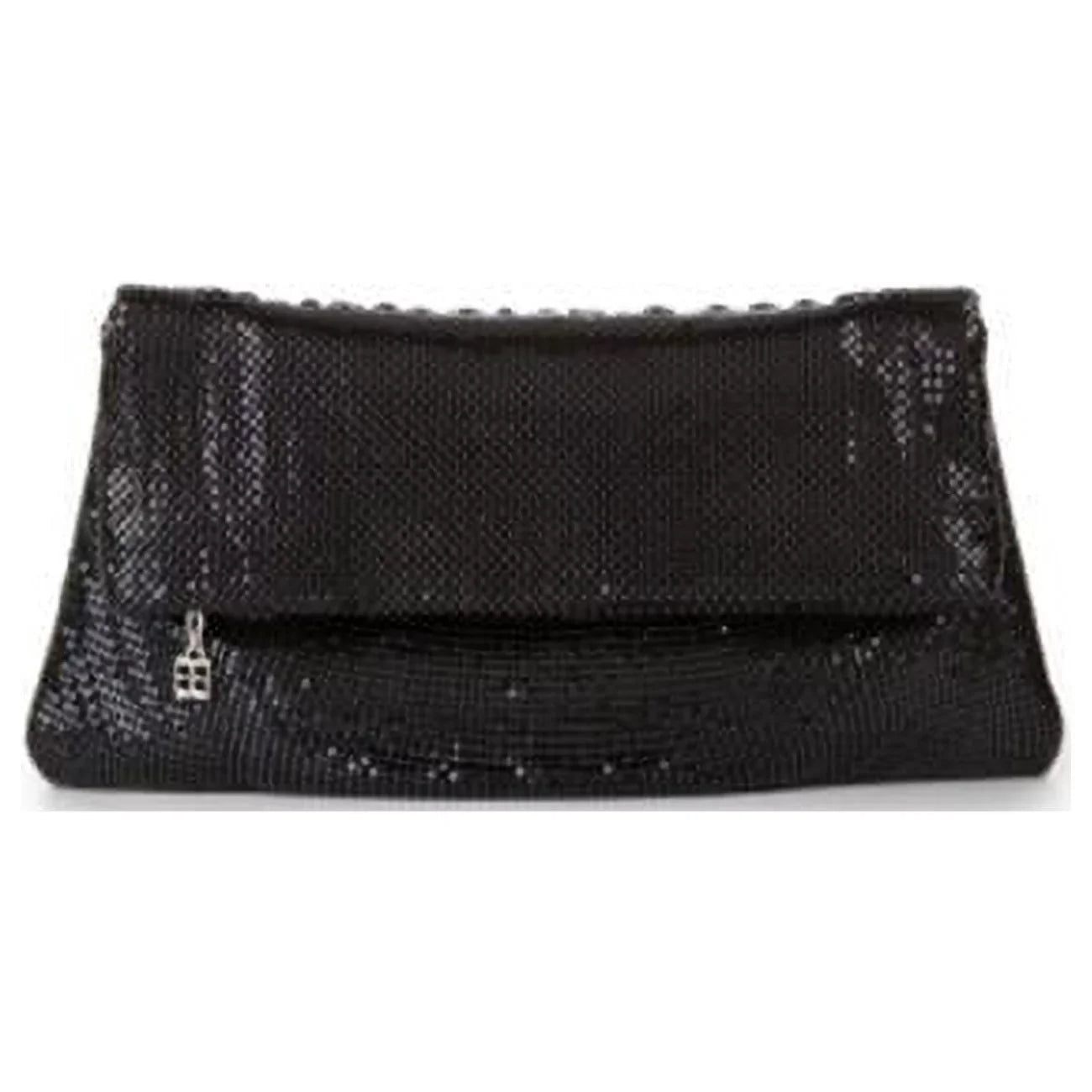 Metal Mesh Fold-Over Clutch