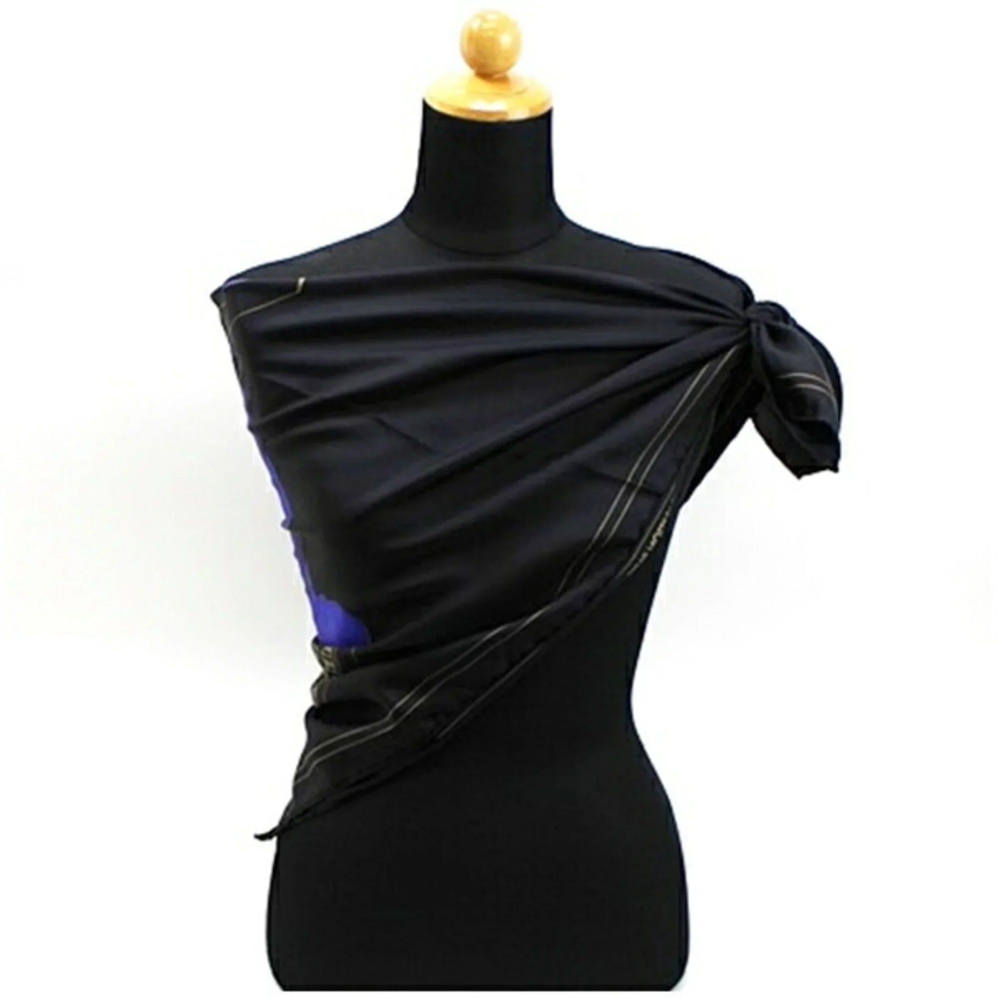 Black Louis Silk (Good) Pre-Owned Muffler Women's Vuitton Scarf