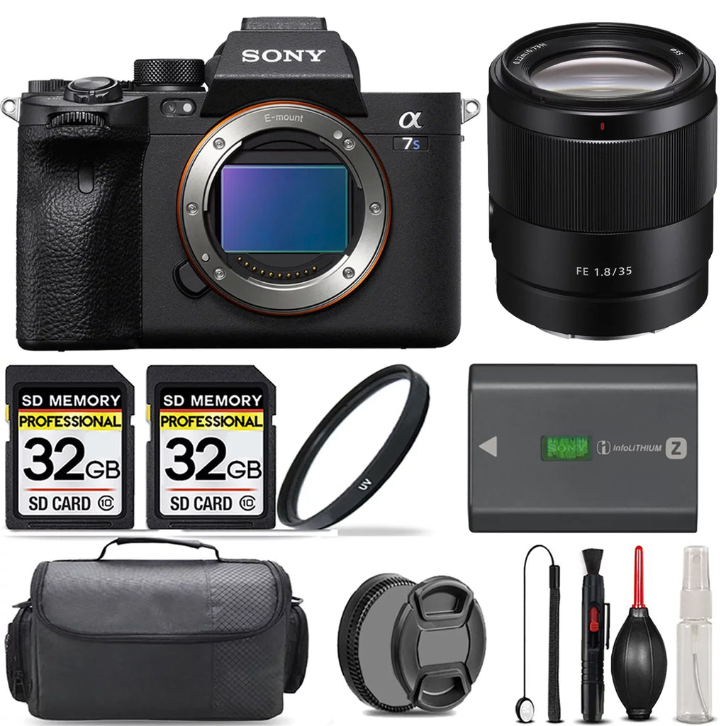 III And UV Camera Lens More! a7S 64GB Mirrorless + Handbag + + Sony 35mm + Filter