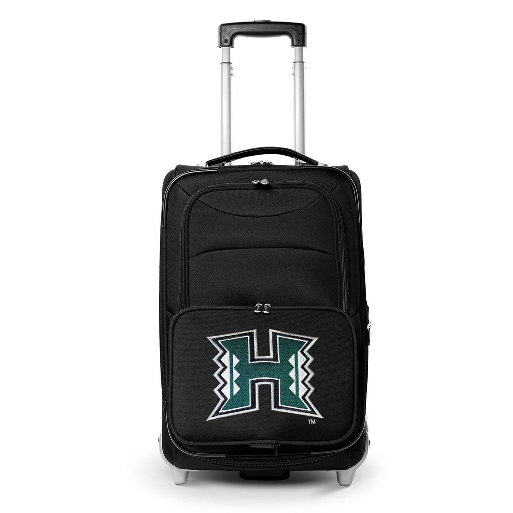 Carry-On 21" Black Rolling Suitcase Softside MOJO Hawaii Warriors
